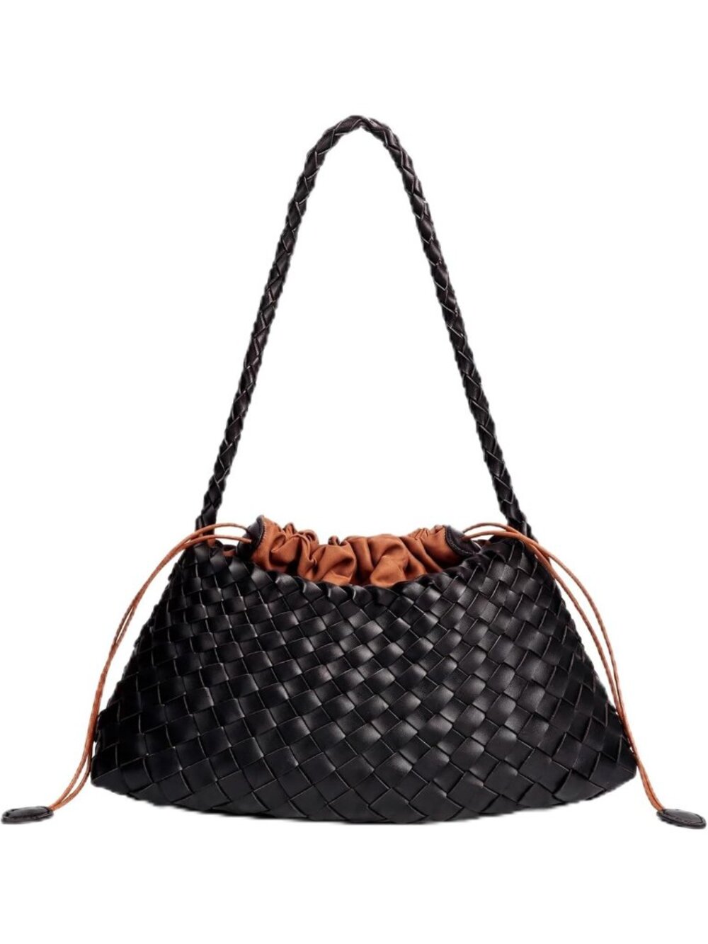 Woven Faux Leather Shoulder Bag & Hobo Tote Purse for Women - Stylish